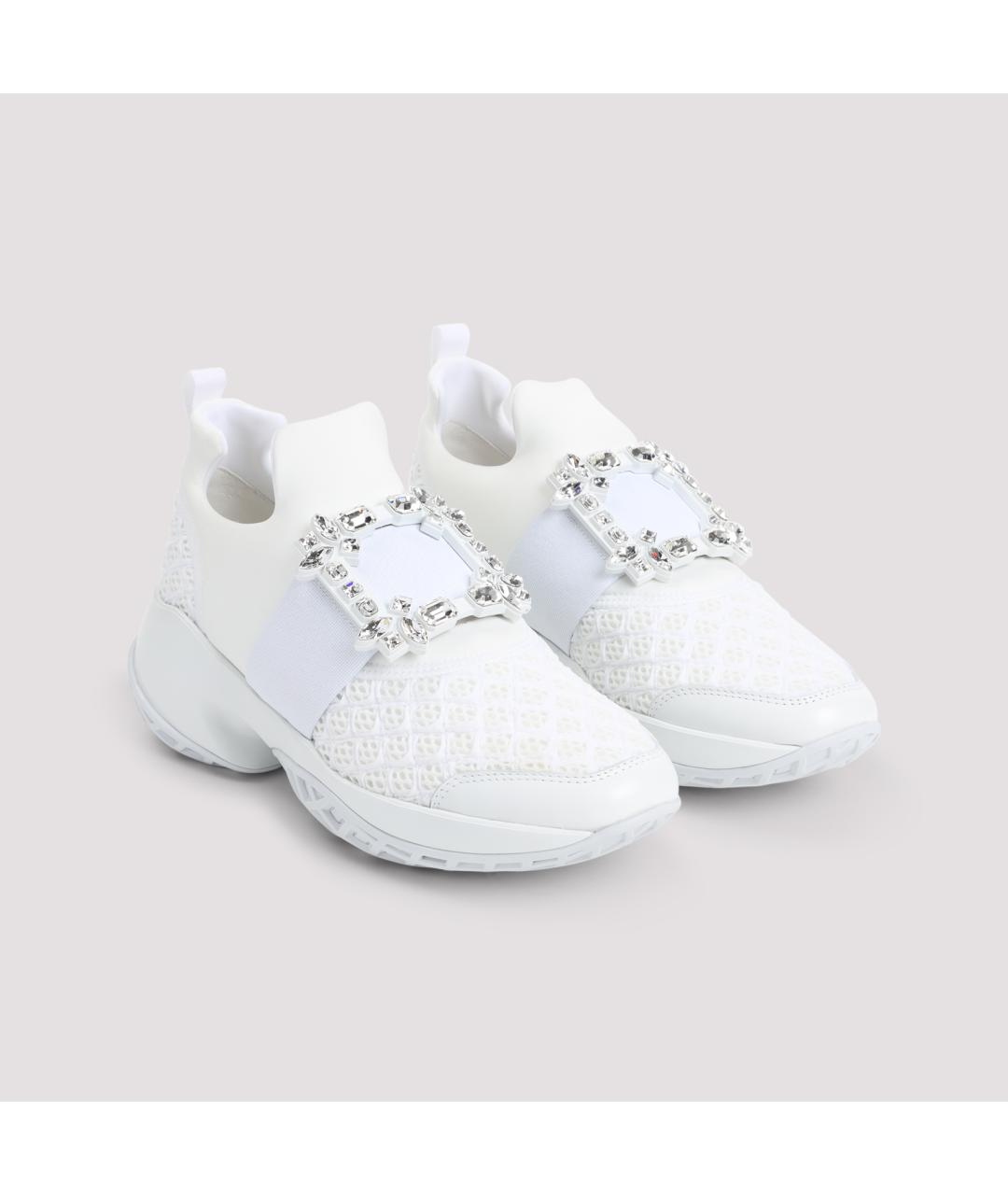 ROGER VIVIER Белые синтетические кроссовки, фото 3