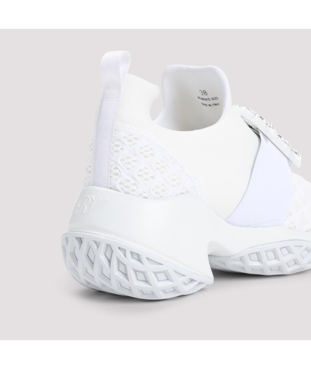 ROGER VIVIER Белые синтетические кроссовки, фото 5