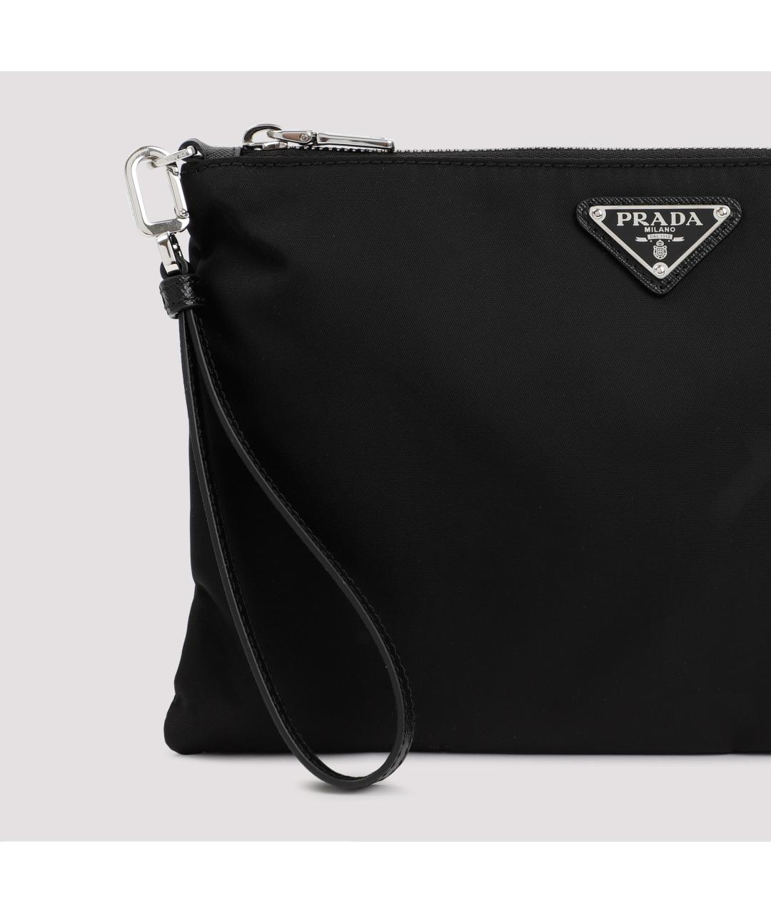 PRADA Черная синтетическая папка для документов, фото 6