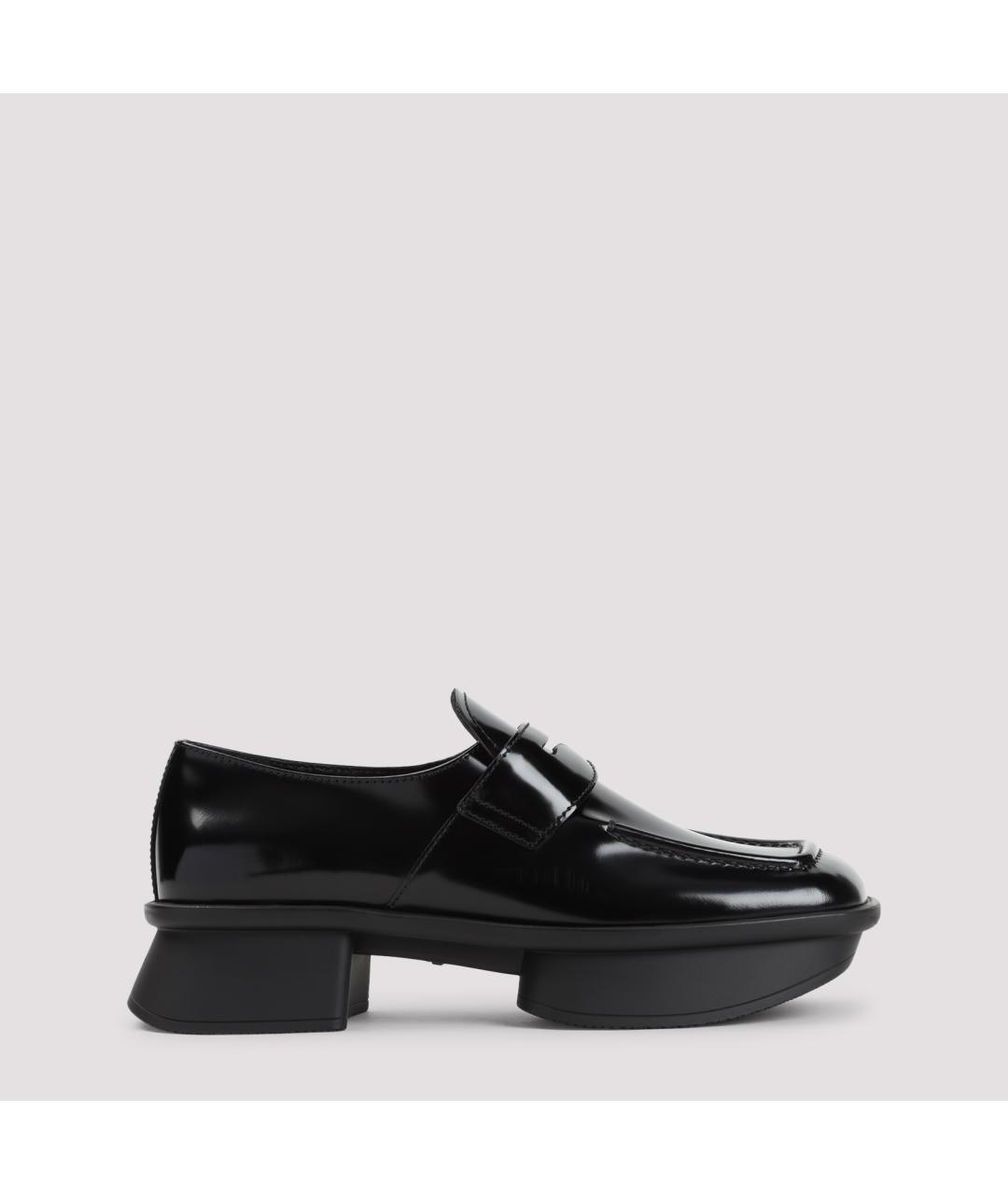 PRADA Черные кожаные лоферы, фото 2