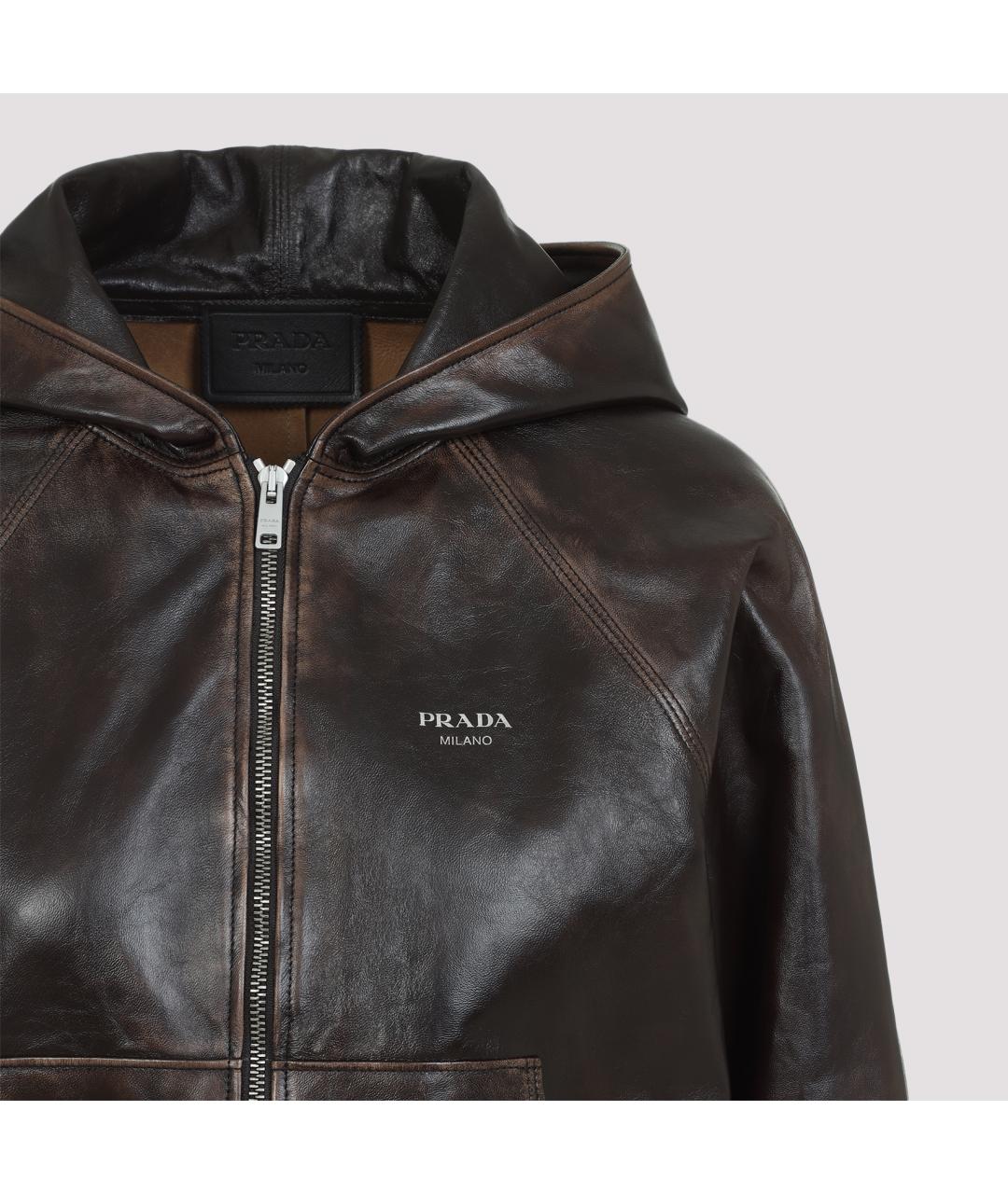 PRADA Мульти кожаная куртка, фото 6