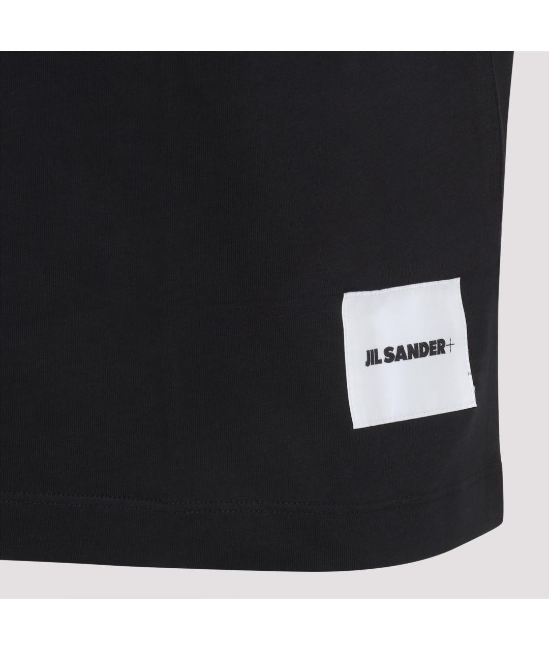 JIL SANDER Антрацитовая хлопковая футболка, фото 6