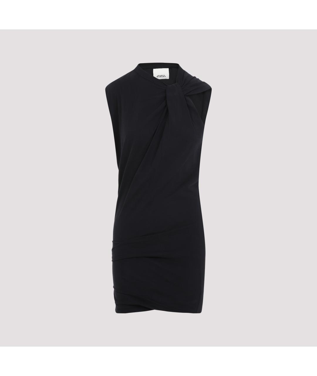ISABEL MARANT Черное хлопковое коктейльное платье, фото 3