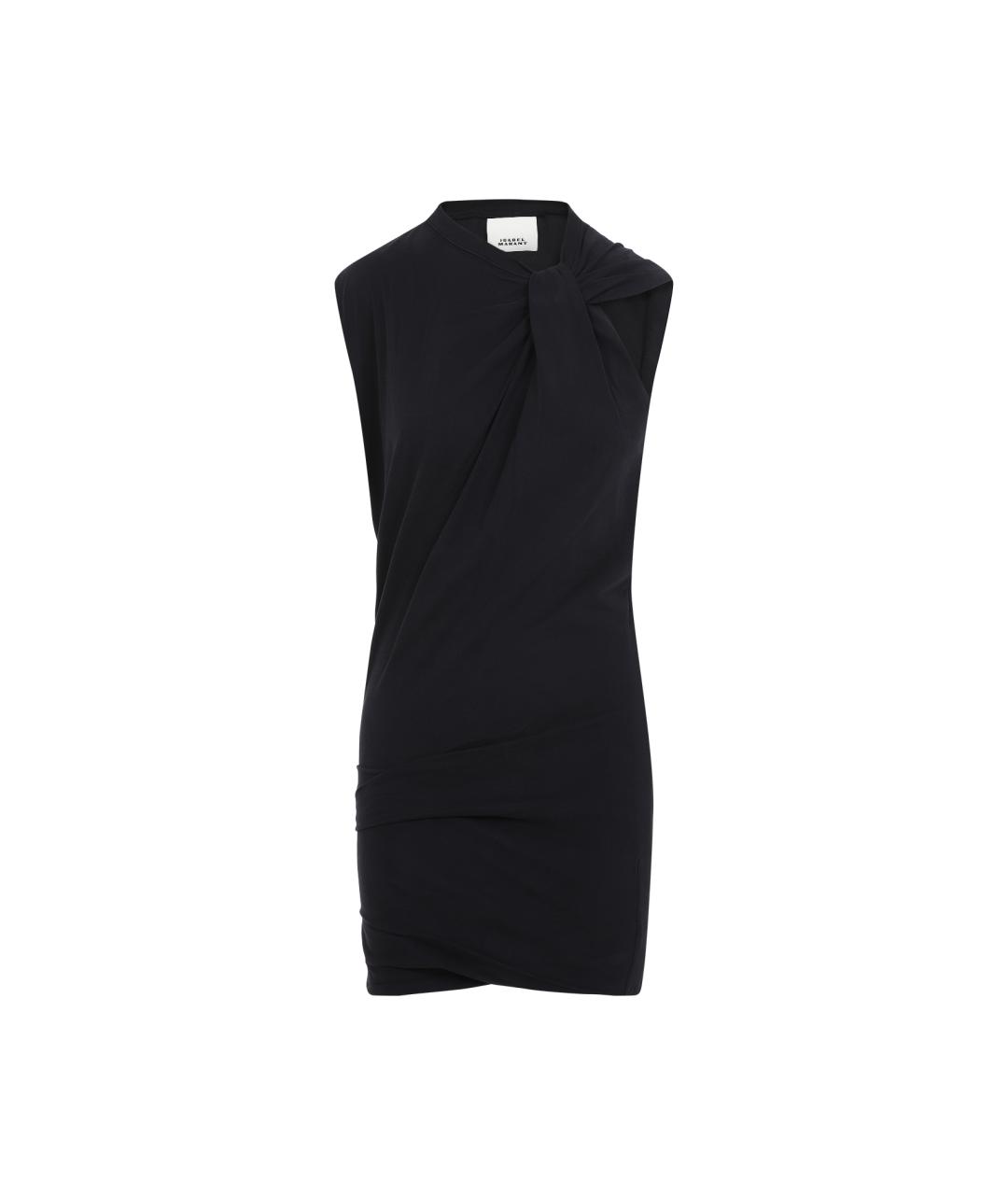ISABEL MARANT Черное хлопковое коктейльное платье, фото 1