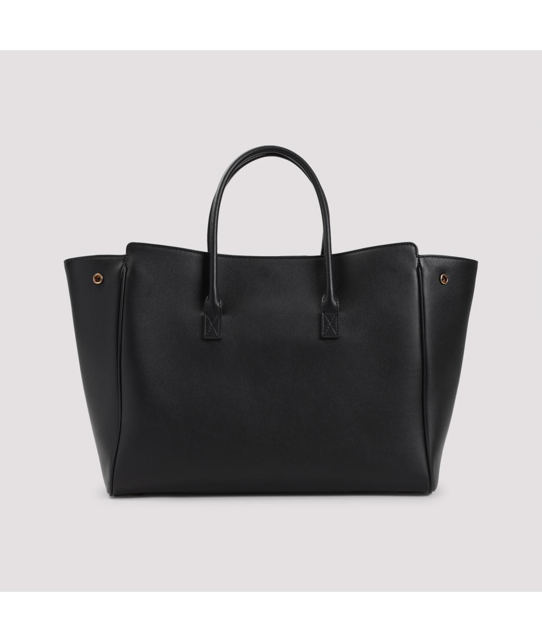 BALENCIAGA Черная кожаная сумка тоут, фото 5