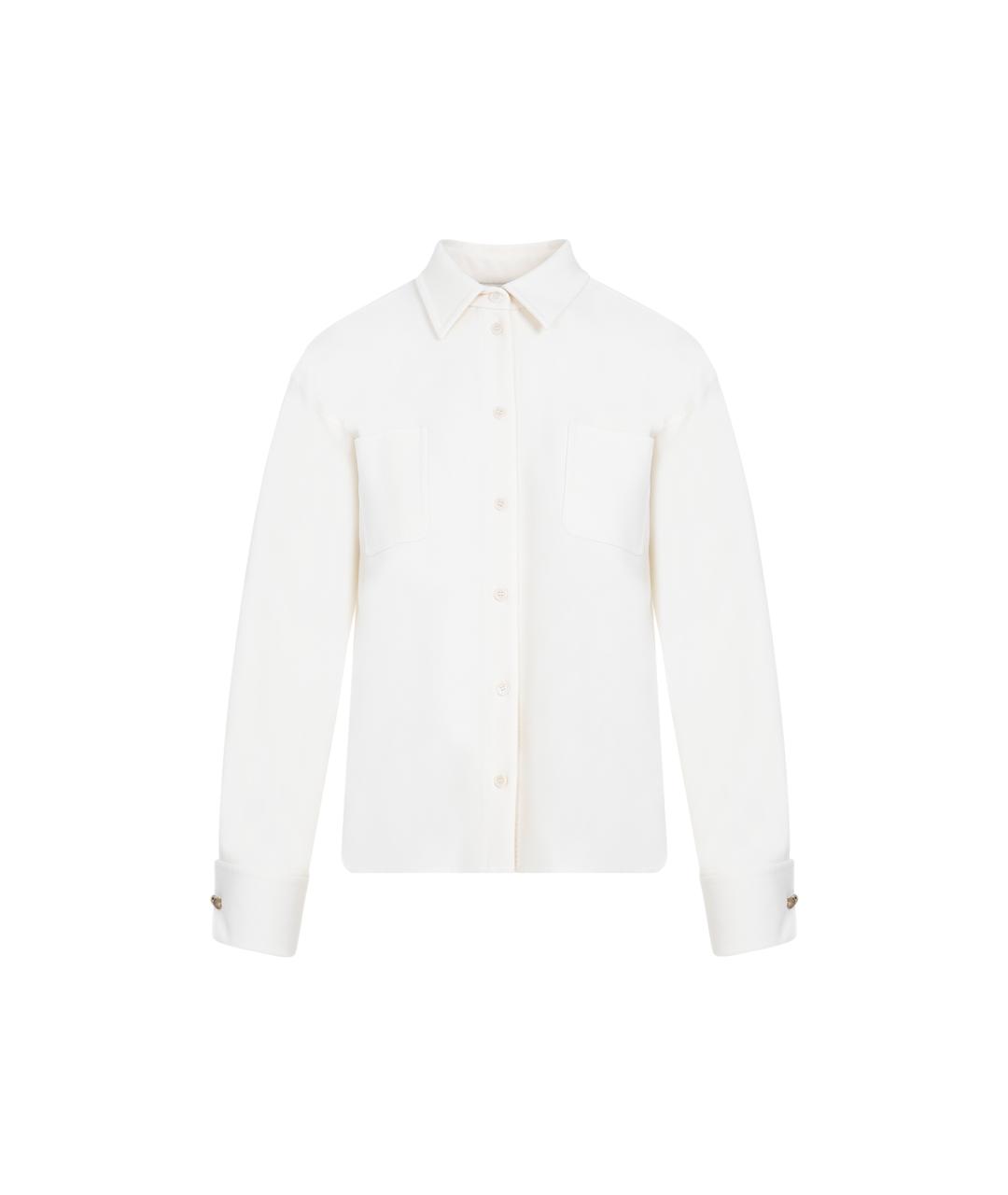 MAX MARA Белая шерстяная рубашка, фото 1