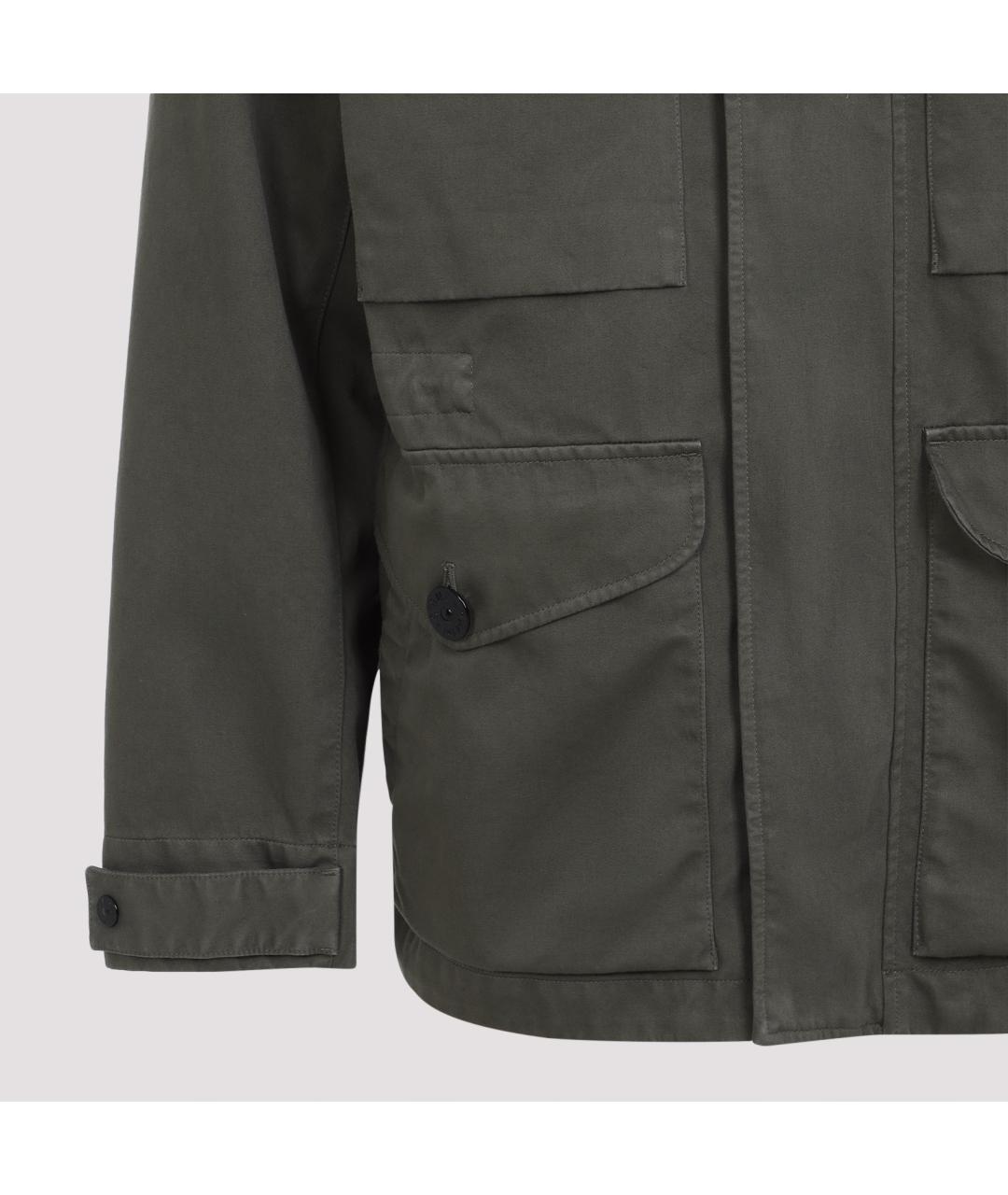STONE ISLAND Хаки хлопковая куртка, фото 5