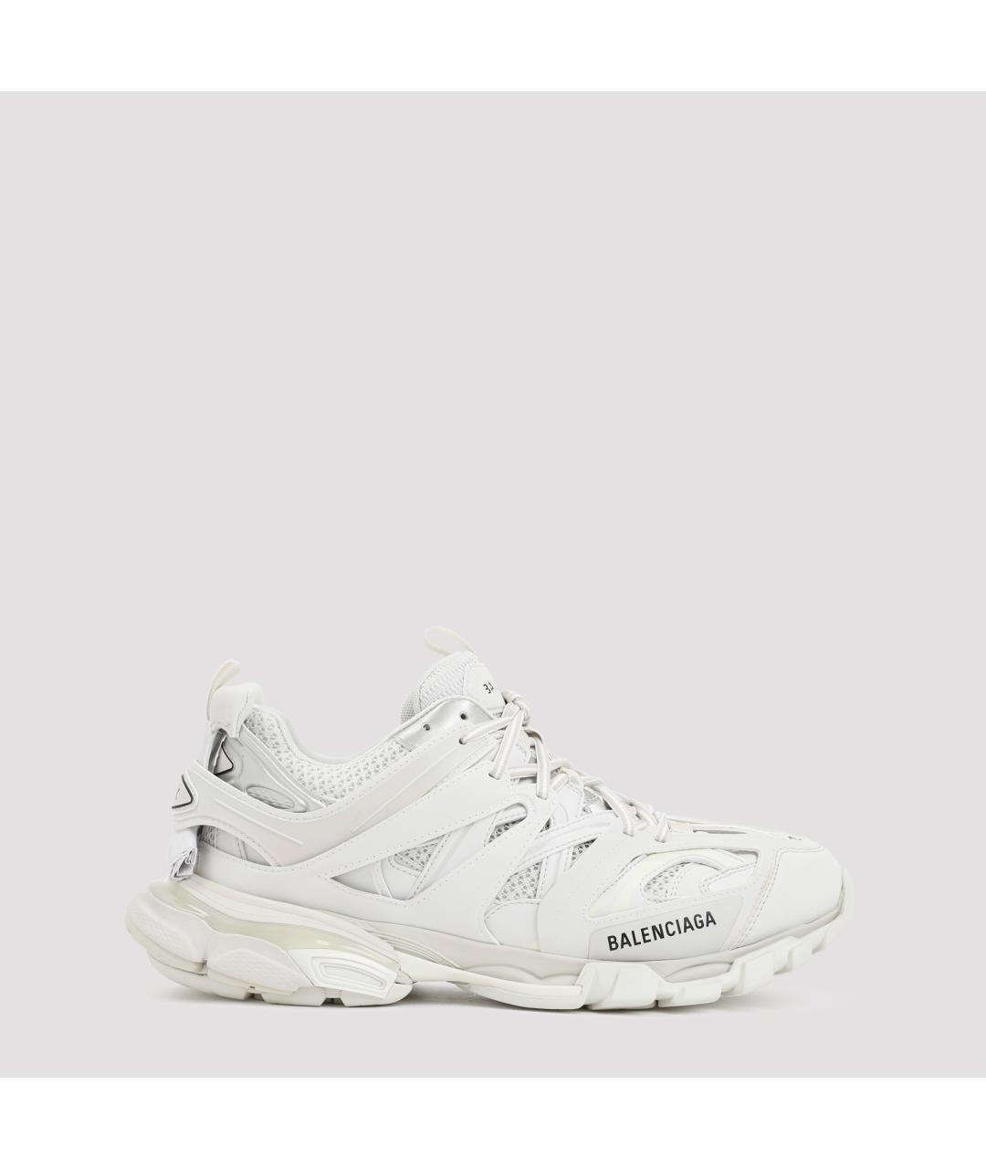 BALENCIAGA Белые синтетические низкие кроссовки / кеды, фото 2
