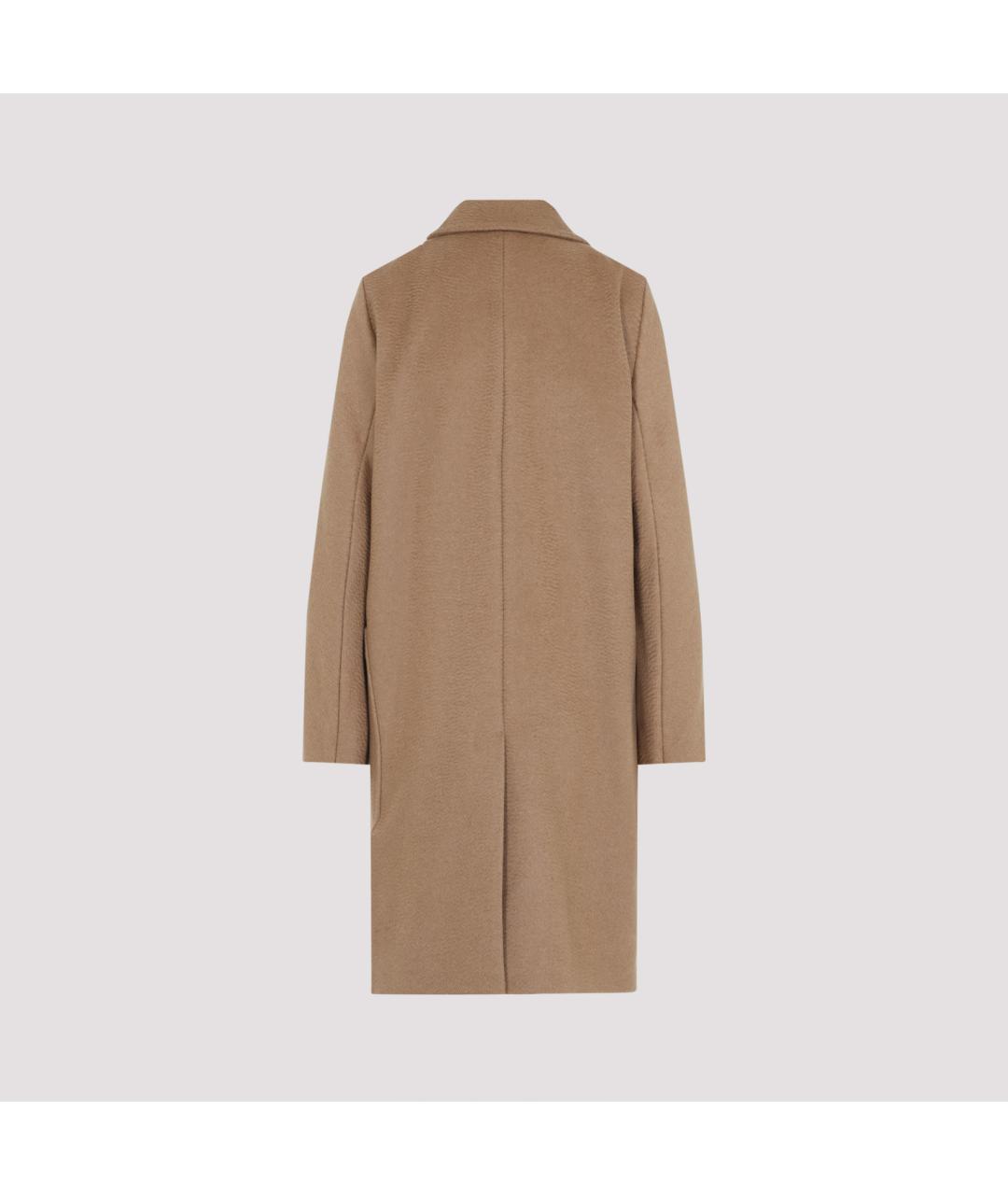 MAX MARA Бежевое шерстяное пальто, фото 5