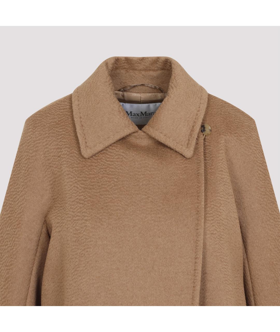 MAX MARA Бежевое шерстяное пальто, фото 6