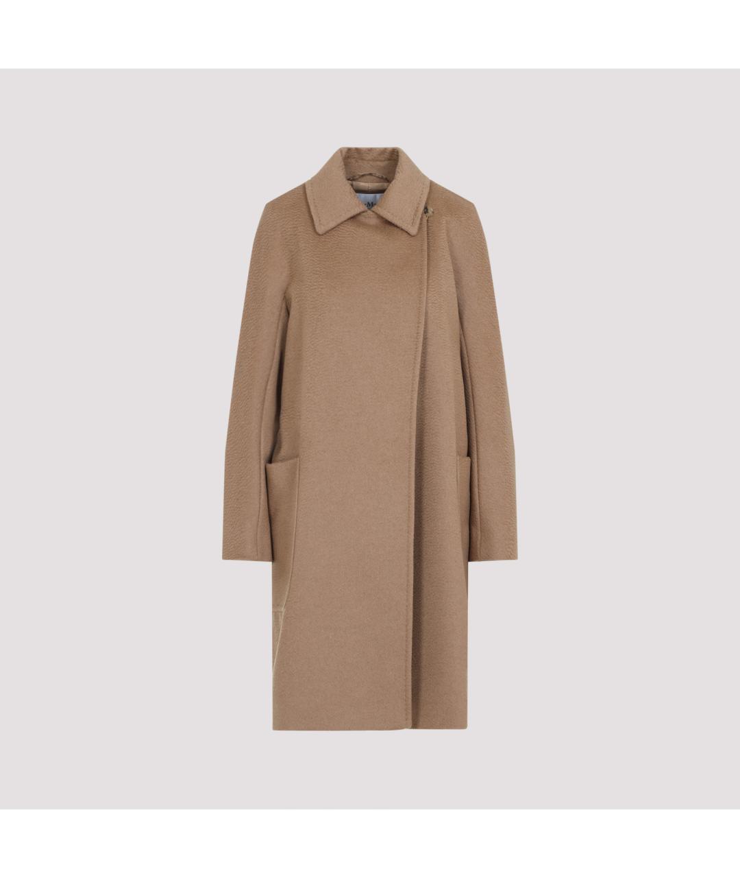 MAX MARA Бежевое шерстяное пальто, фото 2
