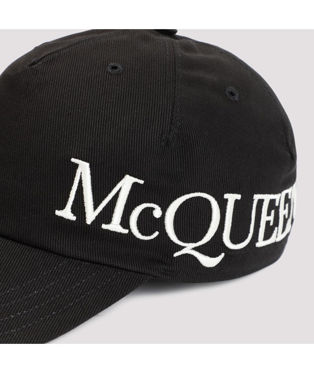 ALEXANDER MCQUEEN Черная хлопковая кепка/бейсболка, фото 5