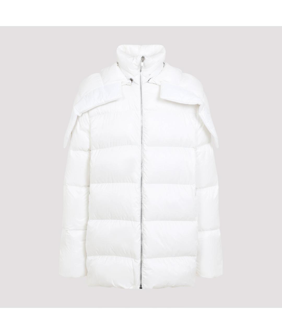 MONCLER Белый полиэстеровый пуховик, фото 2