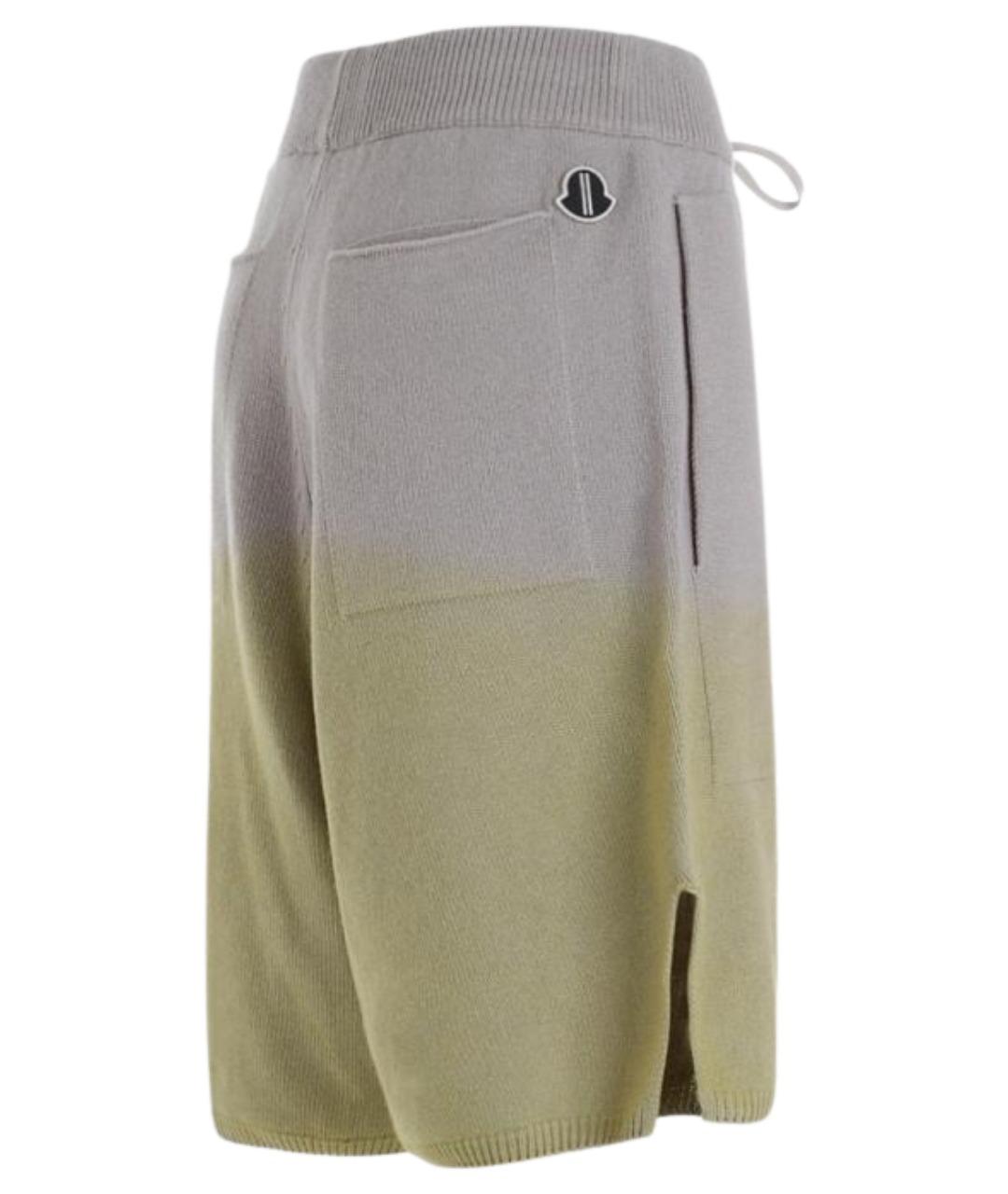 MONCLER Хаки кашемировые шорты, фото 3