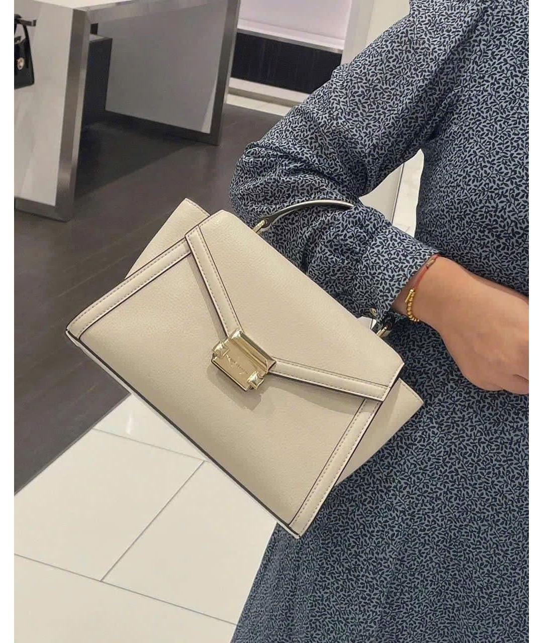 MICHAEL KORS Белая кожаная сумка через плечо, фото 7