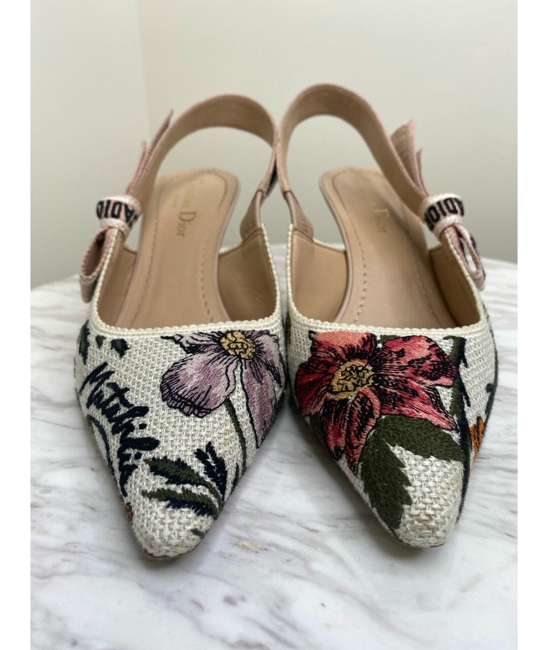 CHRISTIAN DIOR Мульти текстильные туфли, фото 2