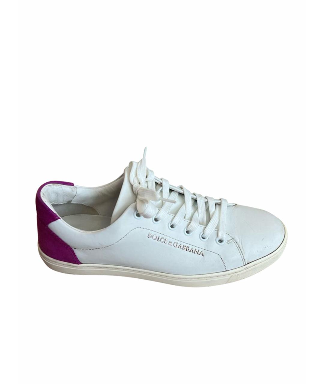 DOLCE&GABBANA Белые кеды, фото 1