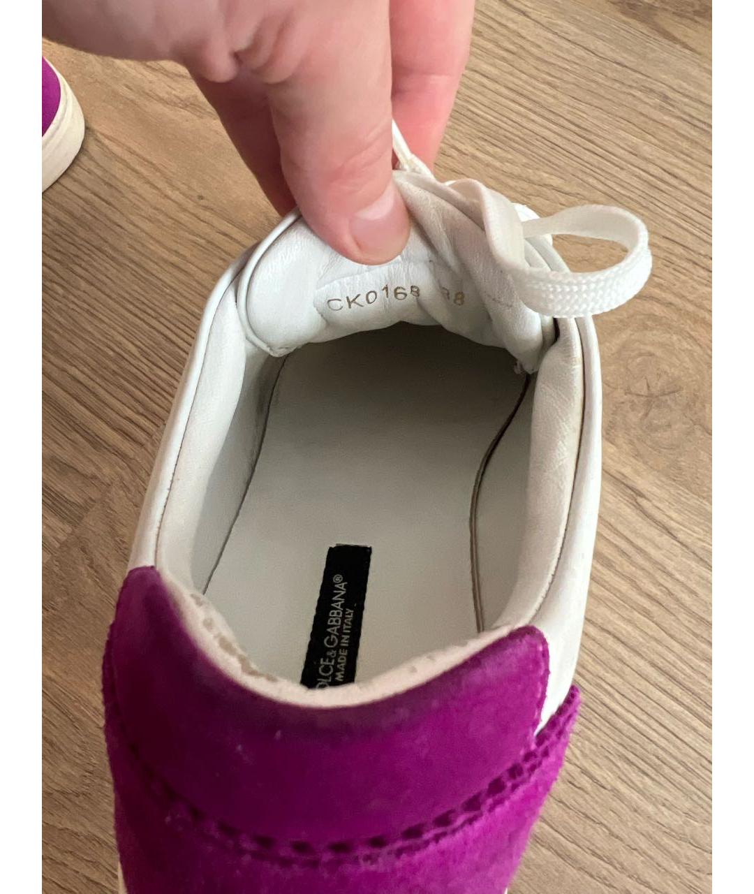 DOLCE&GABBANA Белые кеды, фото 5