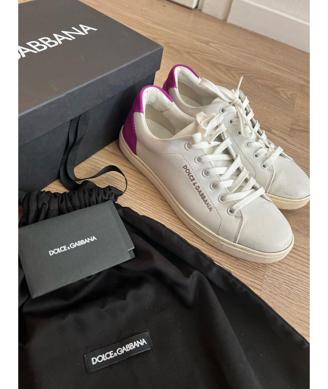 DOLCE&GABBANA Белые кеды, фото 2