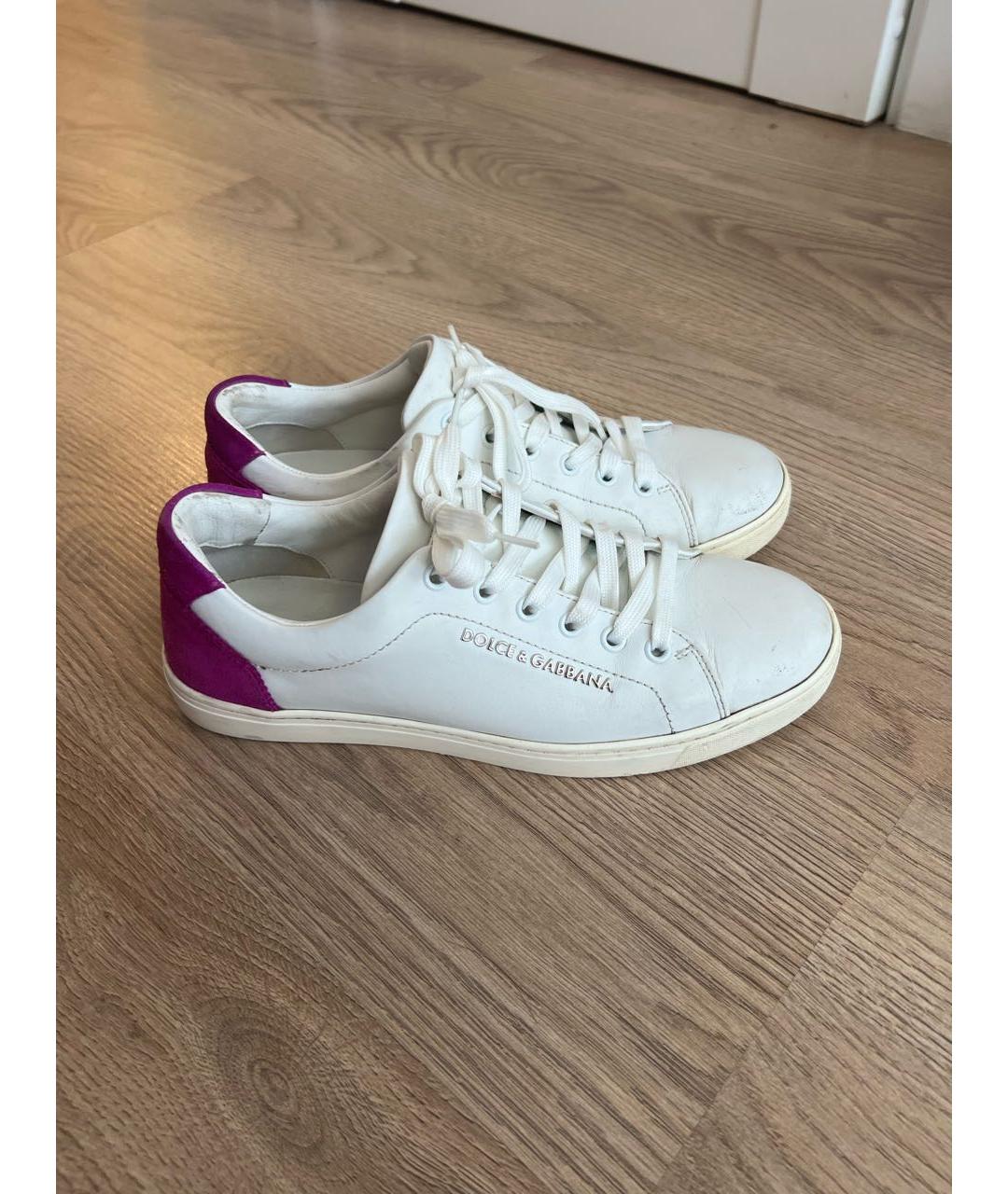 DOLCE&GABBANA Белые кеды, фото 7