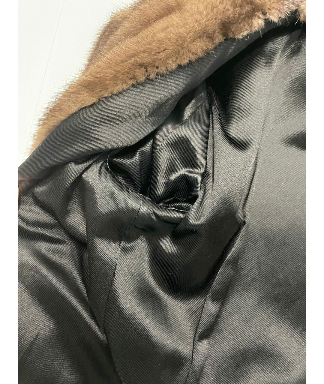 SAINT LAURENT Коричневая кожаная куртка, фото 3