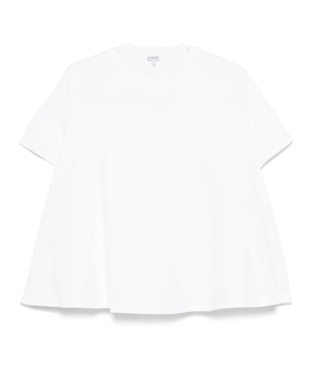 LOEWE Белая хлопковая футболка, фото 1
