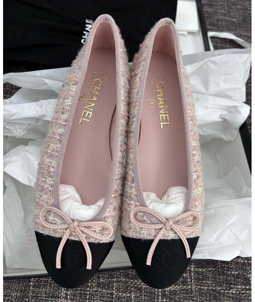 CHANEL Розовые балетки, фото 5