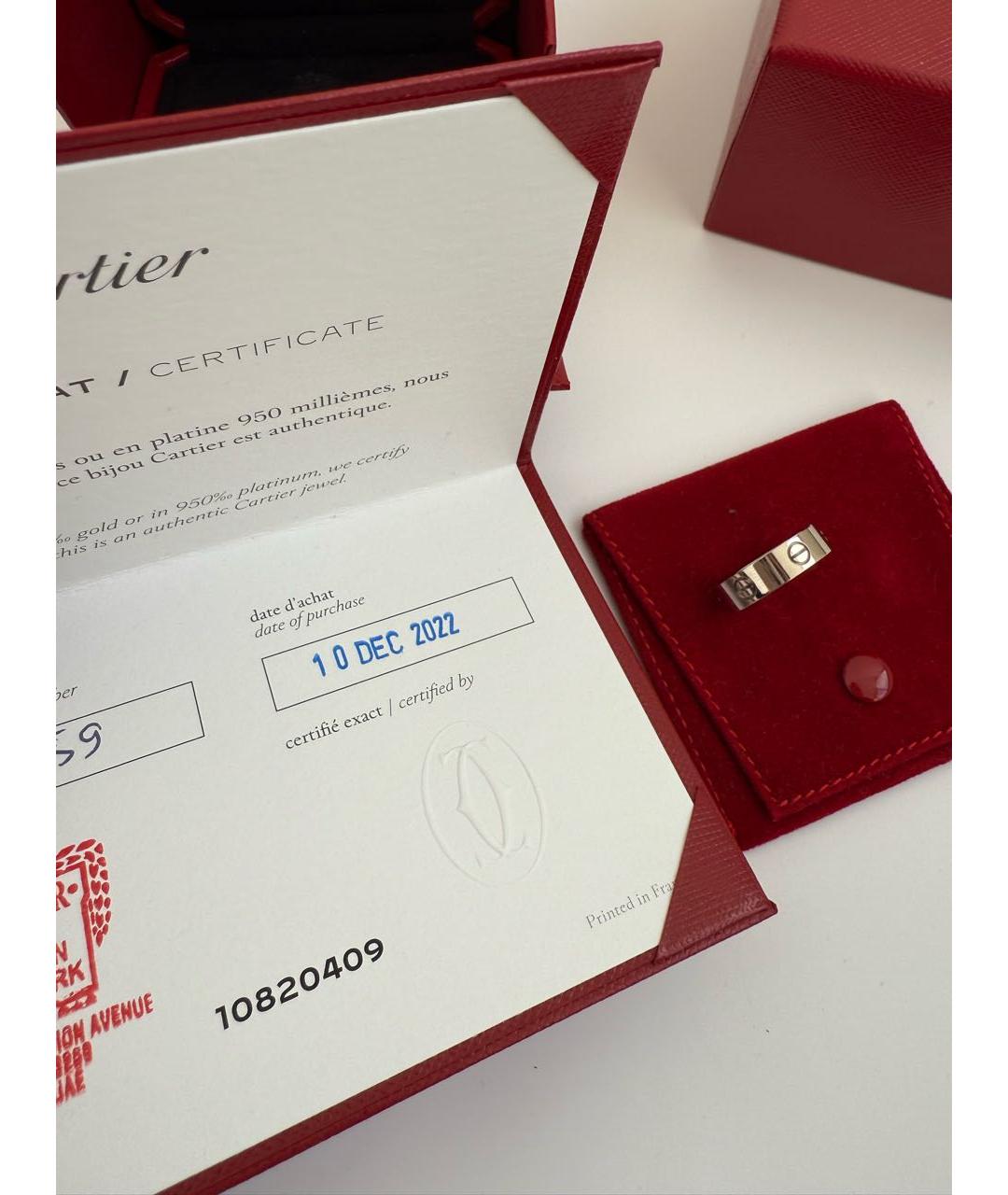 CARTIER Серебряное кольцо из белого золота, фото 5