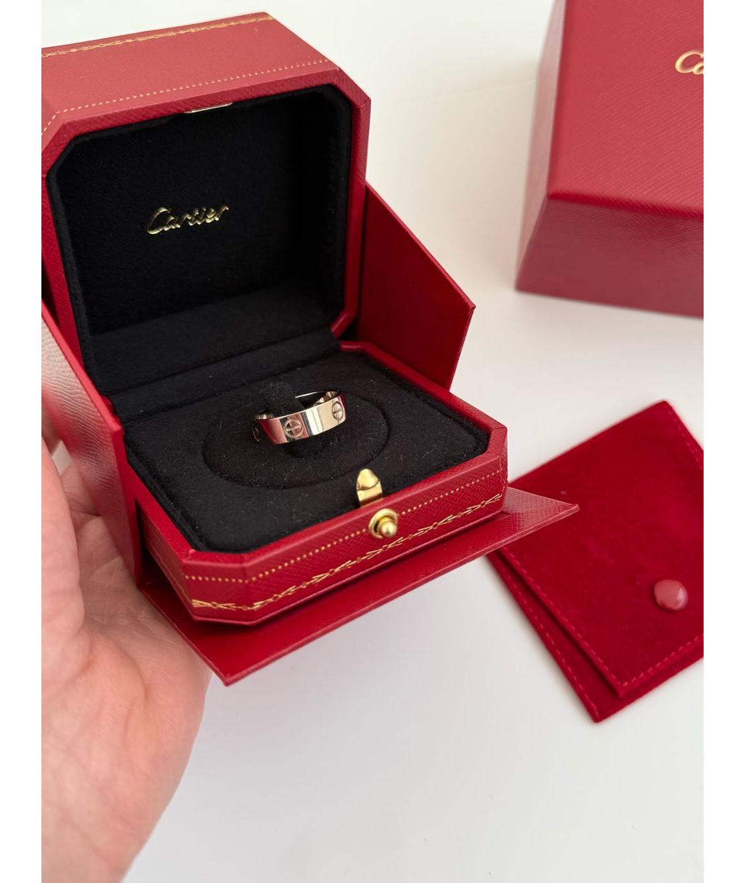 CARTIER Серебряное кольцо из белого золота, фото 2