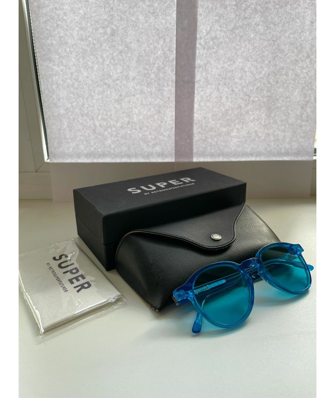 RETROSUPERFUTURE Синие солнцезащитные очки, фото 4