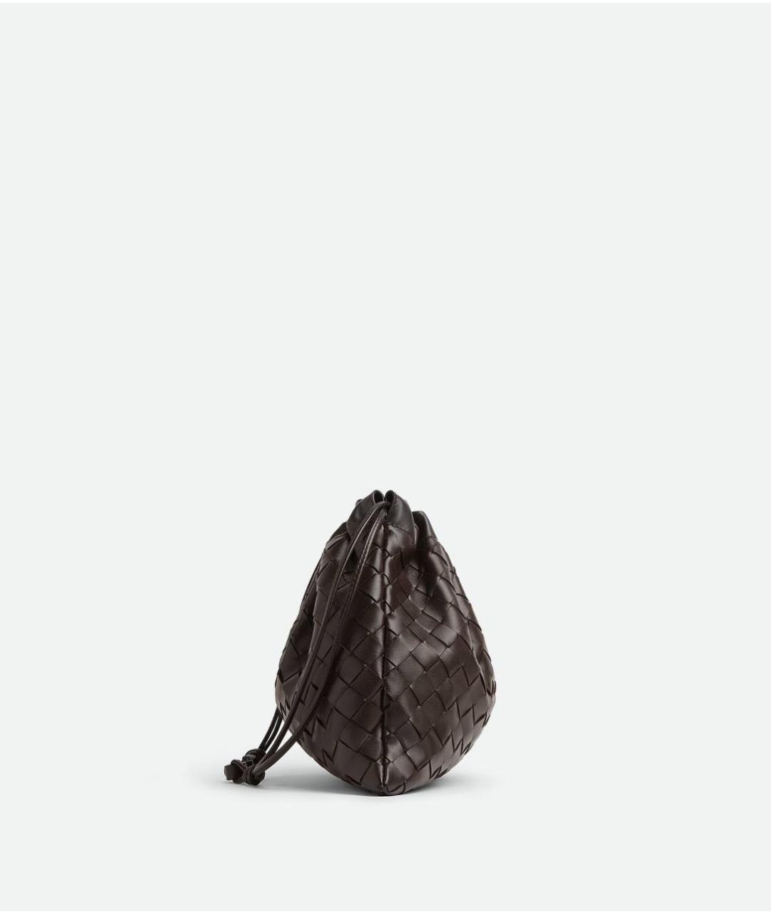 BOTTEGA VENETA Коричневая кожаная сумка с короткими ручками, фото 4
