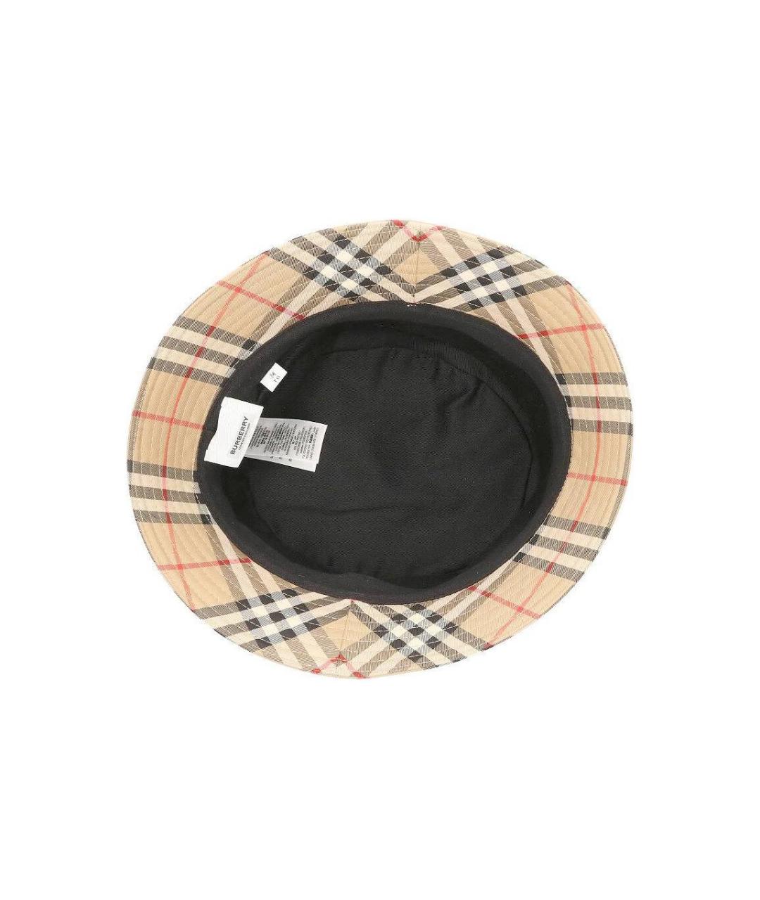 BURBERRY Бежевая хлопковая панама, фото 3