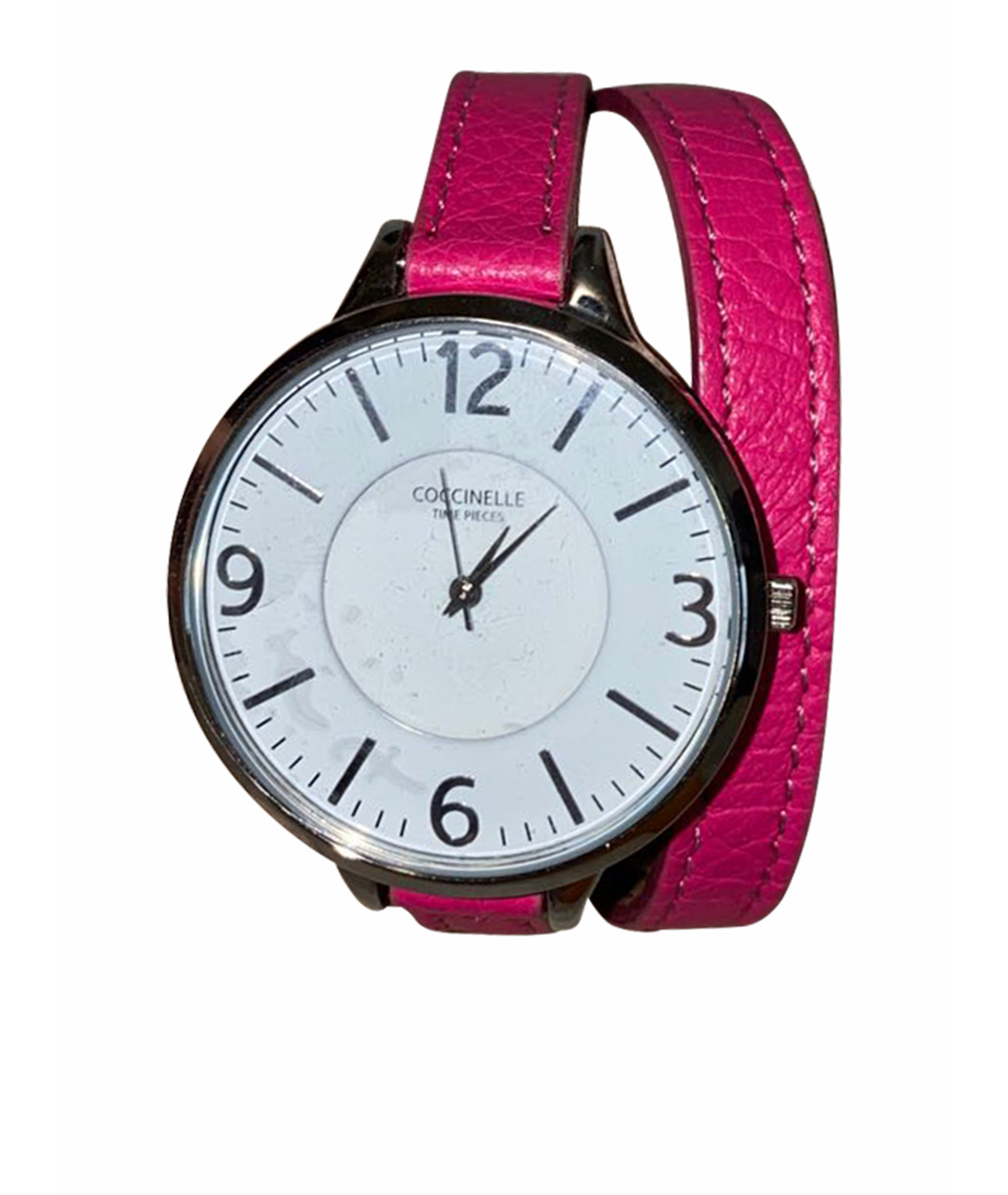COCCINELLE Розовые кожаные часы, фото 1