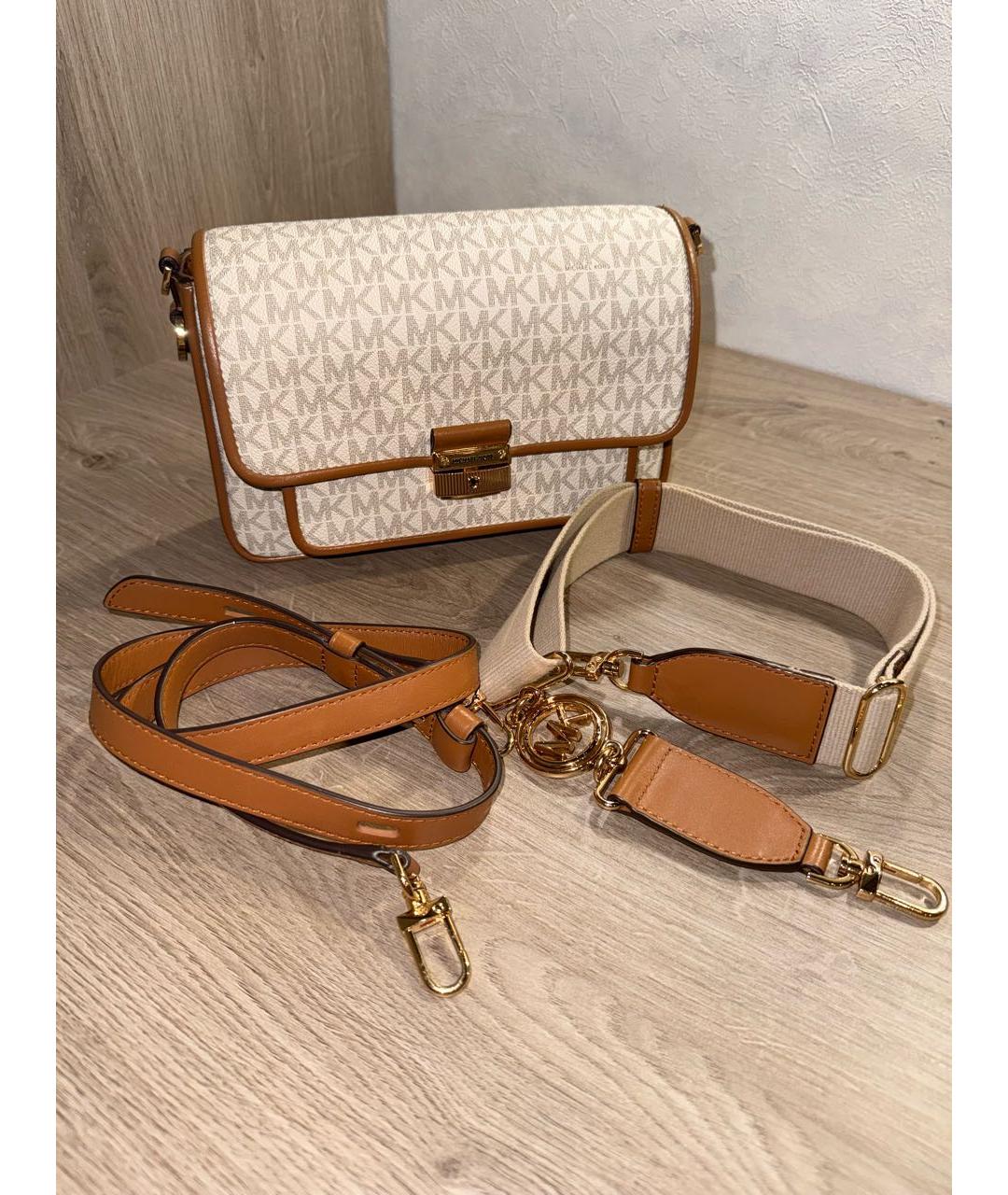 MICHAEL KORS Бежевая сумка через плечо, фото 6