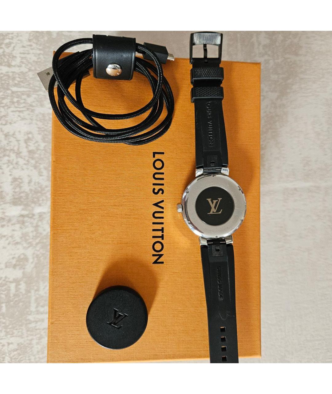 LOUIS VUITTON Серебряные стальные часы, фото 9