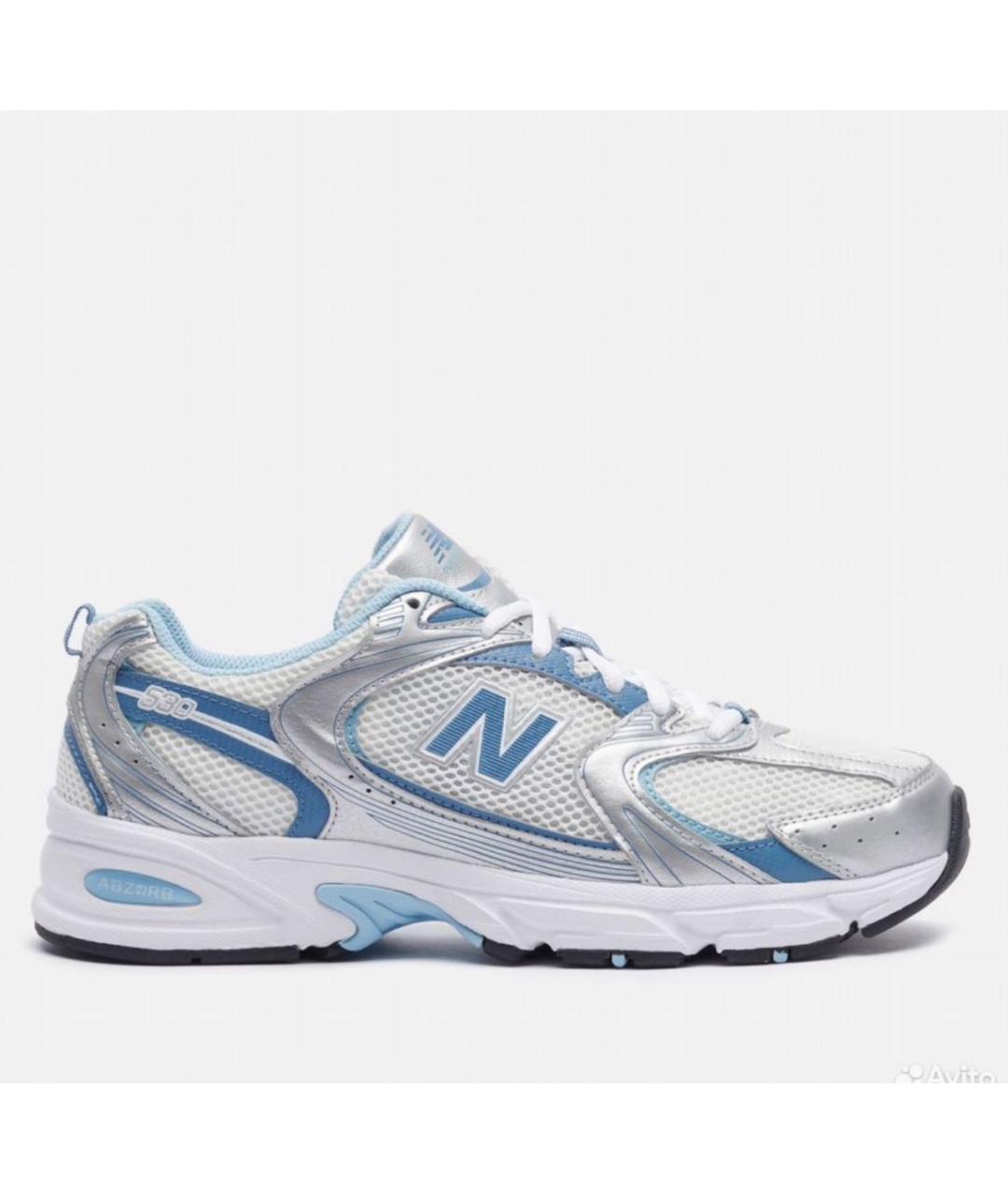 NEW BALANCE Синие текстильные кроссовки, фото 6