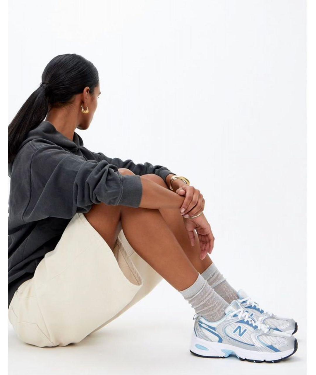 NEW BALANCE Синие текстильные кроссовки, фото 5