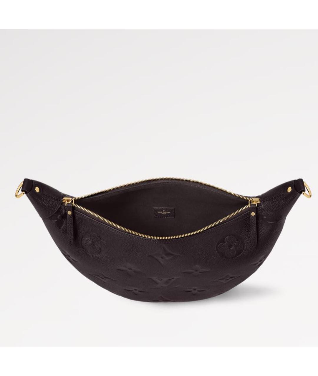 LOUIS VUITTON Коричневая кожаная сумка через плечо, фото 3