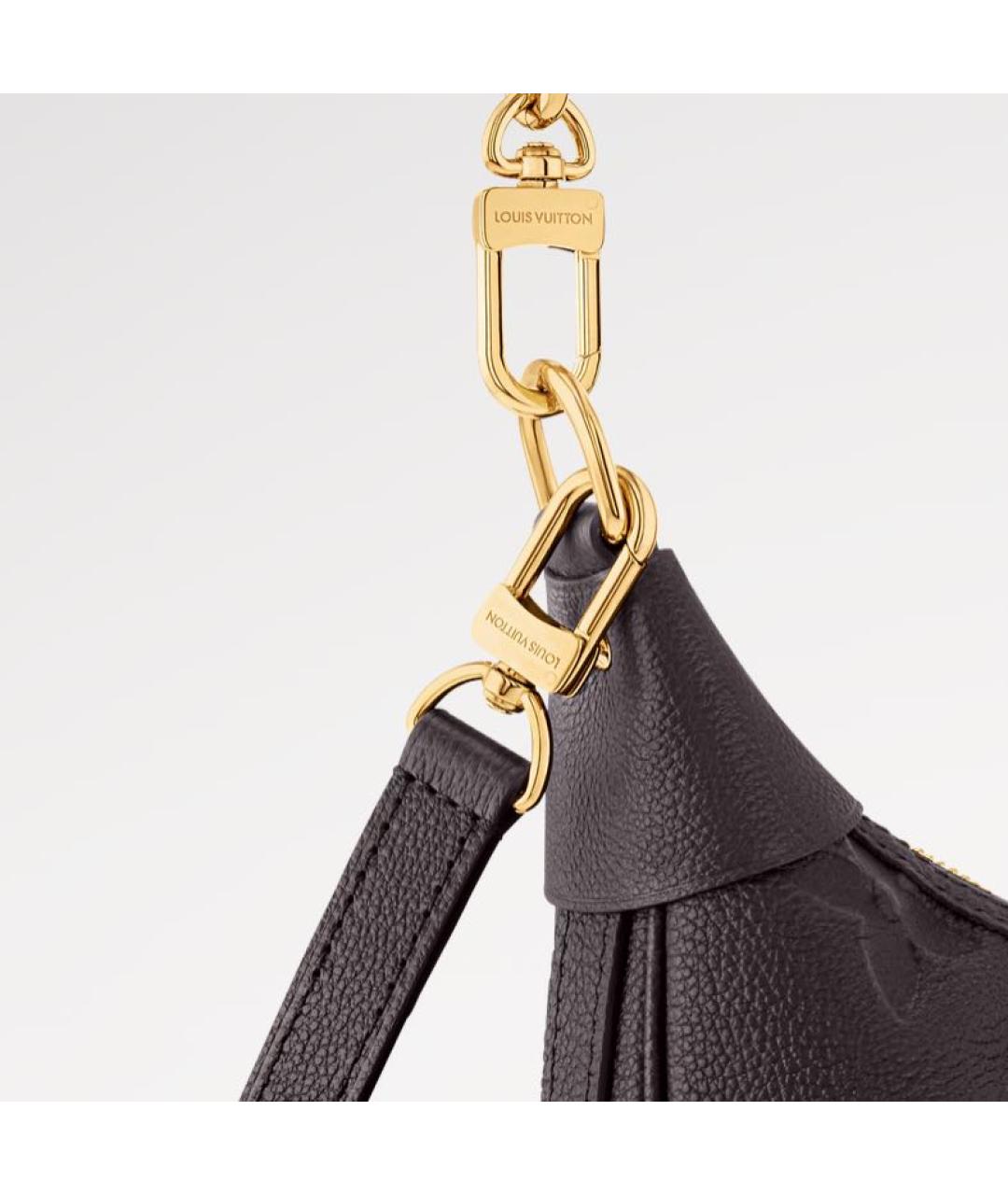 LOUIS VUITTON Коричневая кожаная сумка через плечо, фото 4
