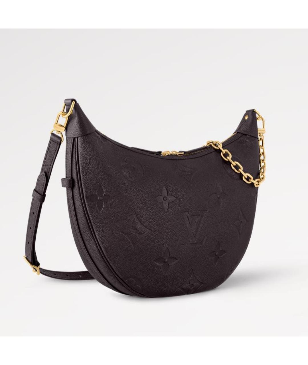 LOUIS VUITTON Коричневая кожаная сумка через плечо, фото 2