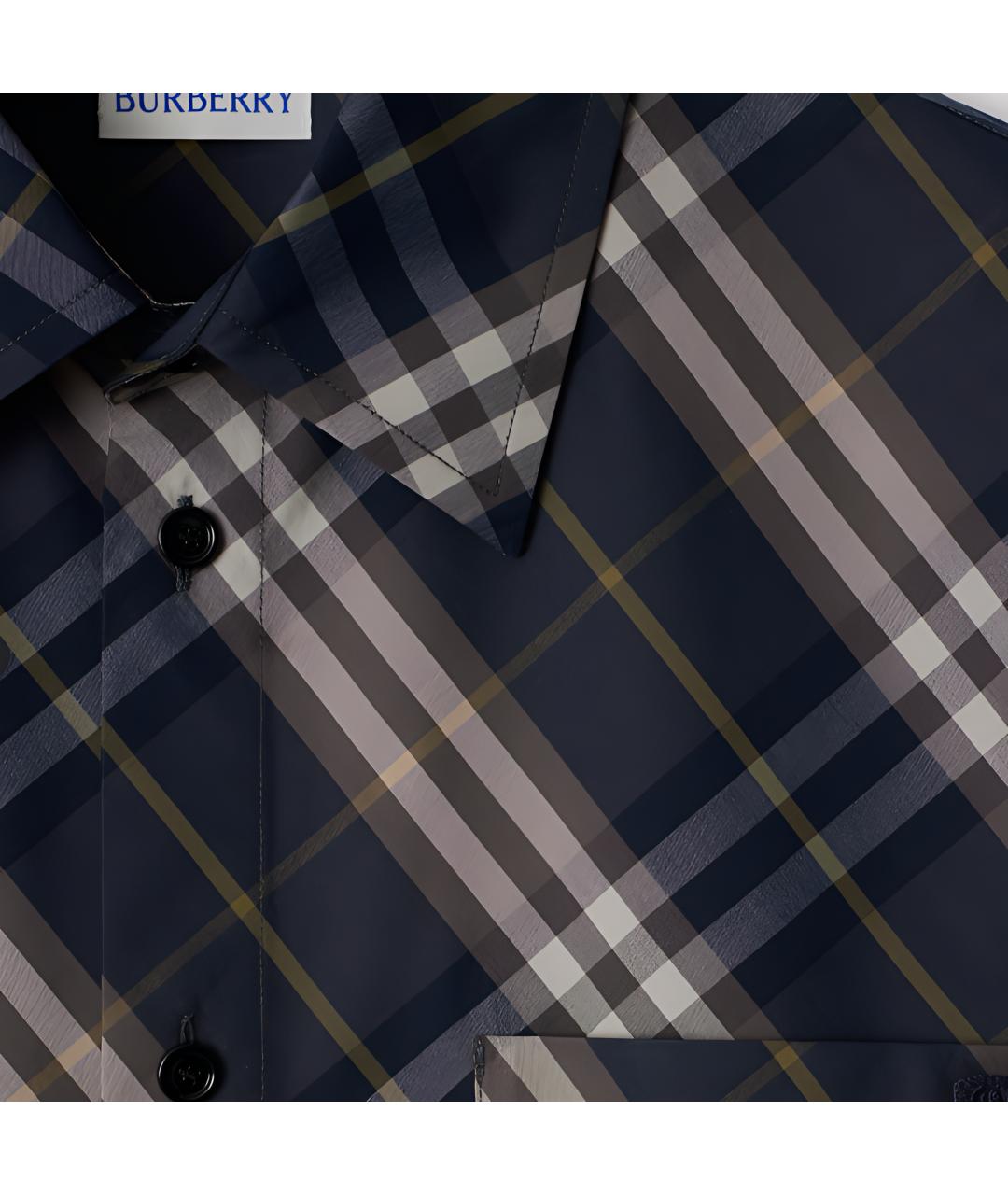 BURBERRY Мульти хлопковая кэжуал рубашка, фото 5
