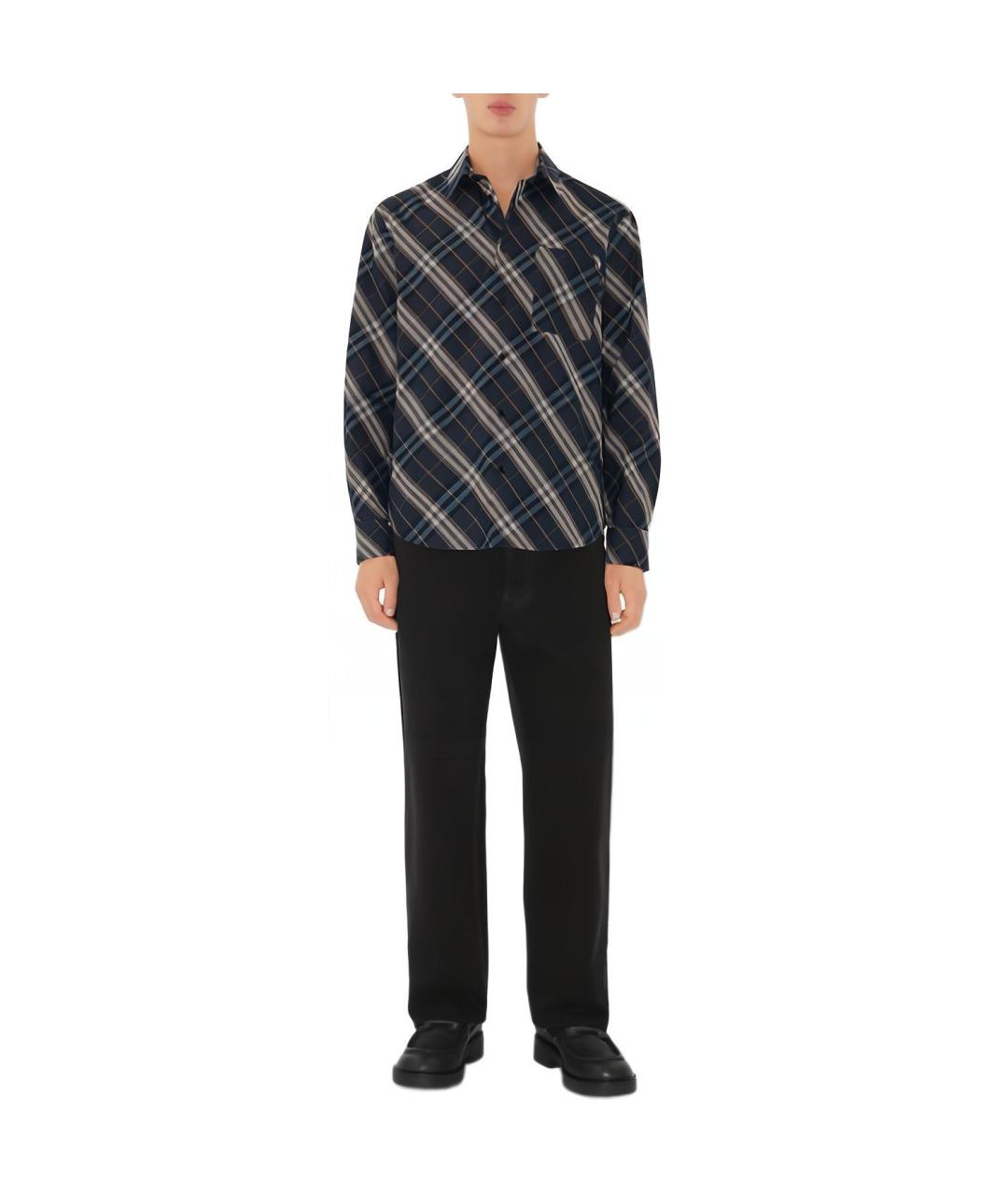 BURBERRY Мульти хлопковая кэжуал рубашка, фото 2