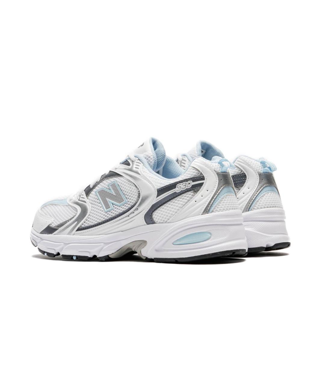 NEW BALANCE Голубые текстильные кроссовки, фото 4