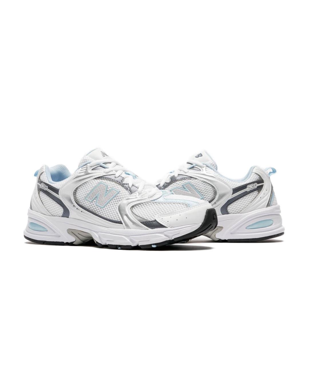 NEW BALANCE Голубые текстильные кроссовки, фото 3