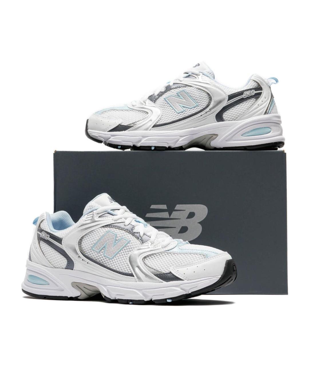 NEW BALANCE Голубые текстильные кроссовки, фото 5