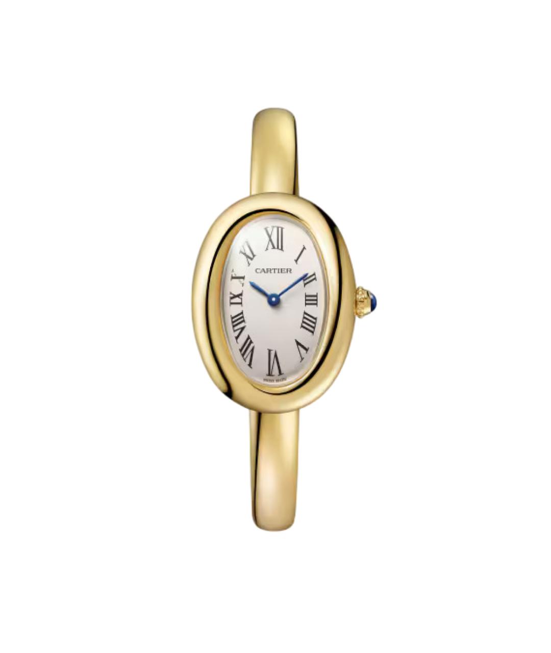 CARTIER Белые часы из желтого золота, фото 1
