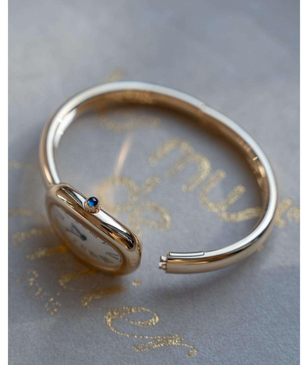 CARTIER Белые часы из желтого золота, фото 6