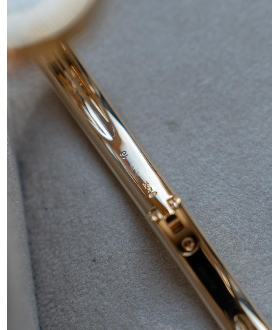 CARTIER Белые часы из желтого золота, фото 4