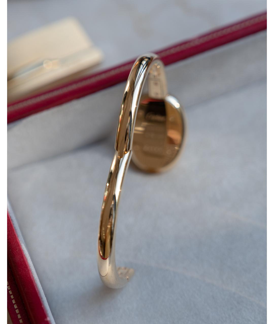 CARTIER Белые часы из желтого золота, фото 5