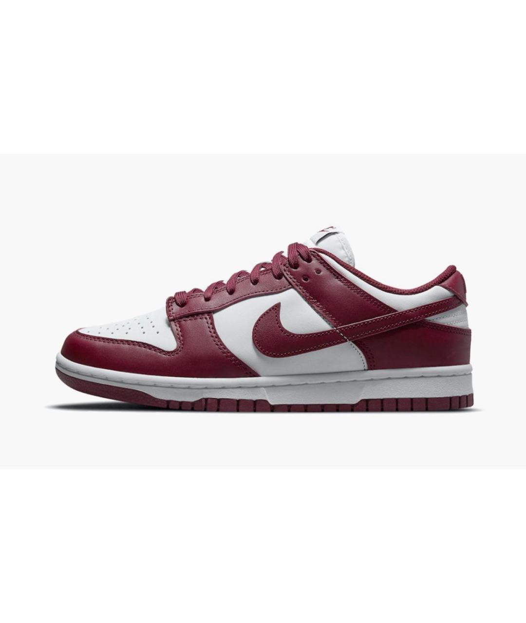 NIKE Бордовые кожаные кроссовки, фото 5